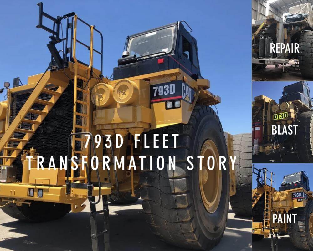 A Caterpillar 793D off-highway mining truck