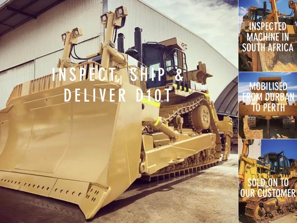 A Caterpillar D10T heavy-duty dozer