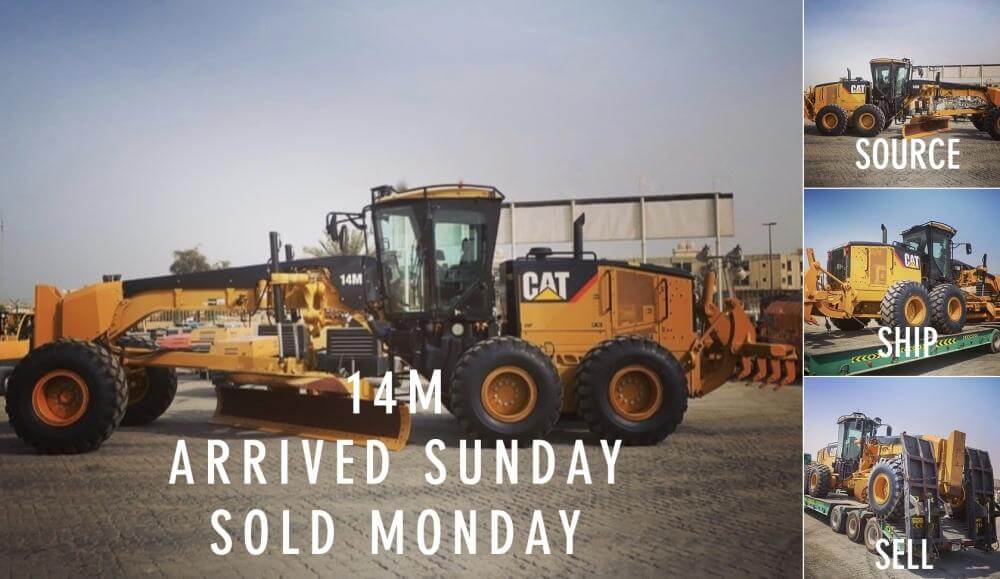 A Caterpillar 14M Motor Grader